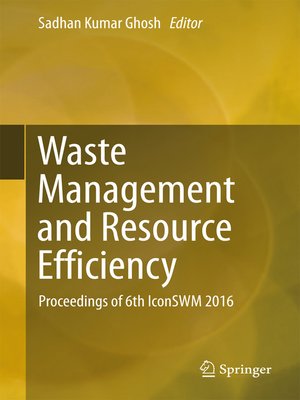 cover image of Waste Management and Resource Efficiency